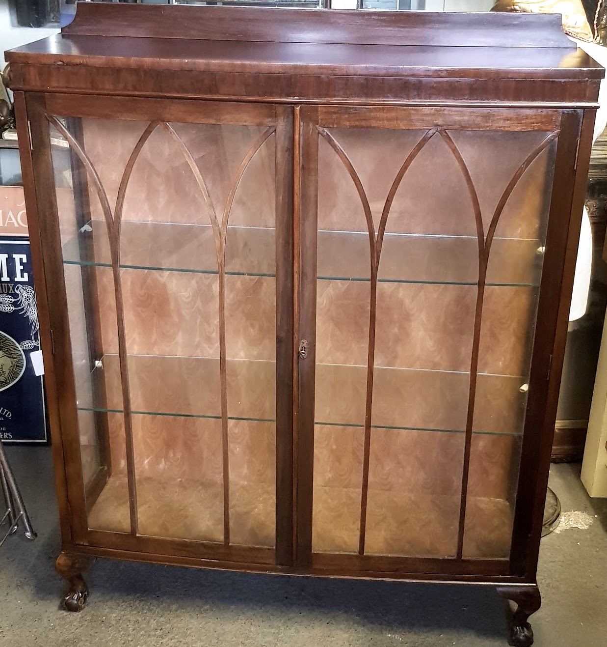 Antique Mahogany Display Cabinet Jennings Antiques