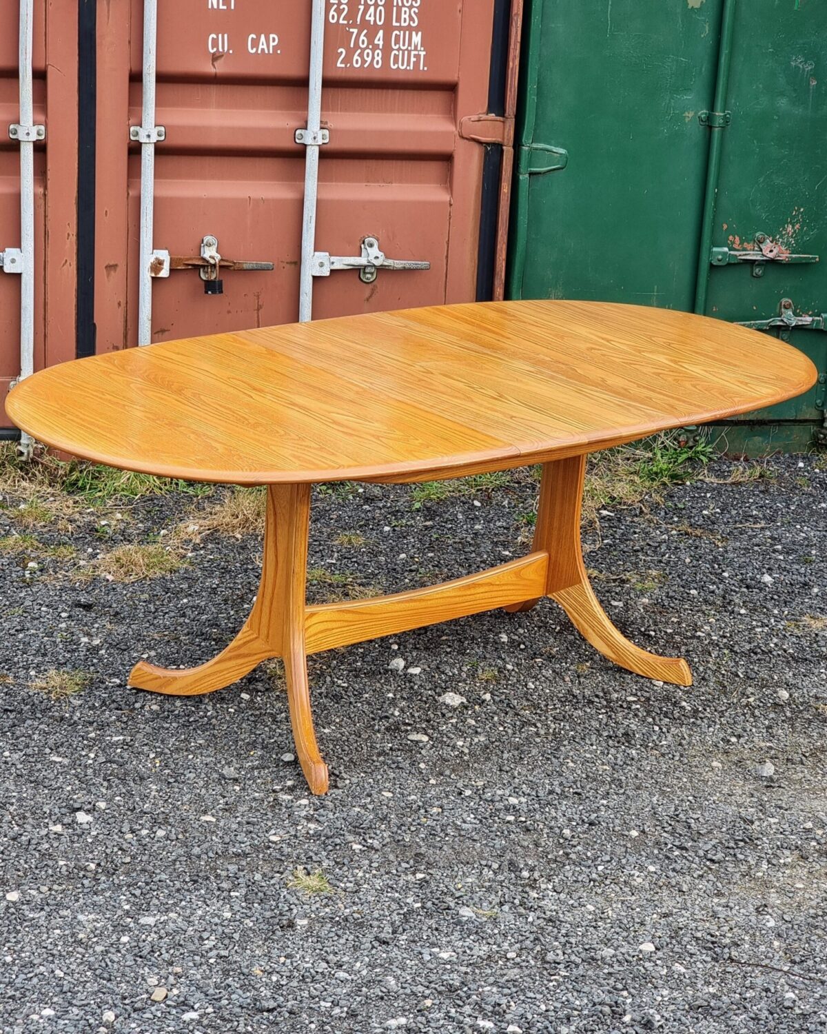 Mid-Century/Retro style 'Jentique' Extending Dining Table, with Extension Leaf Storable inside the Dining Table - Image 3
