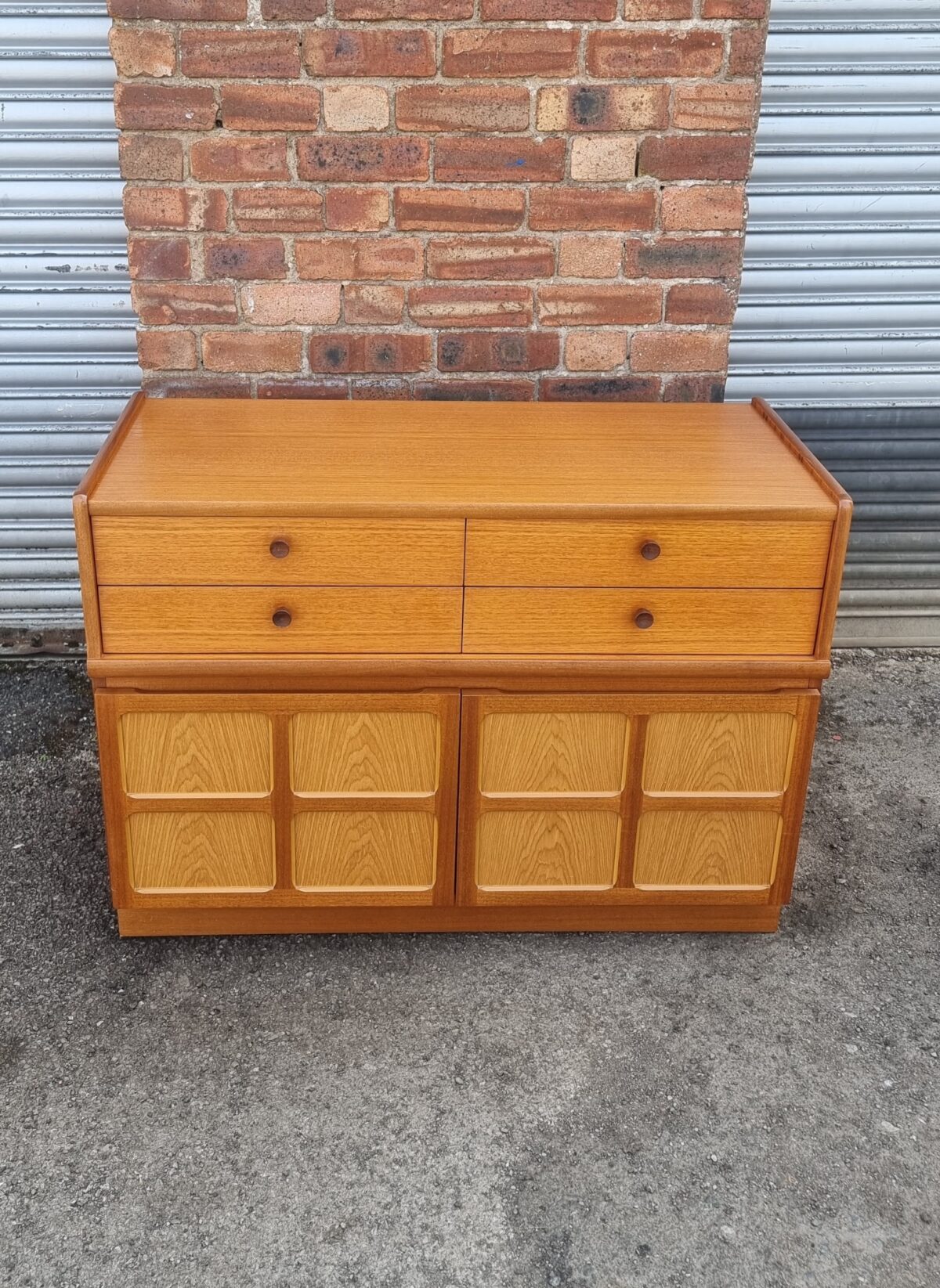 Teak Small Mid-Century Sideboard by 'Parker Knoll', Small Retro Cupboard with Drawers - Image 5