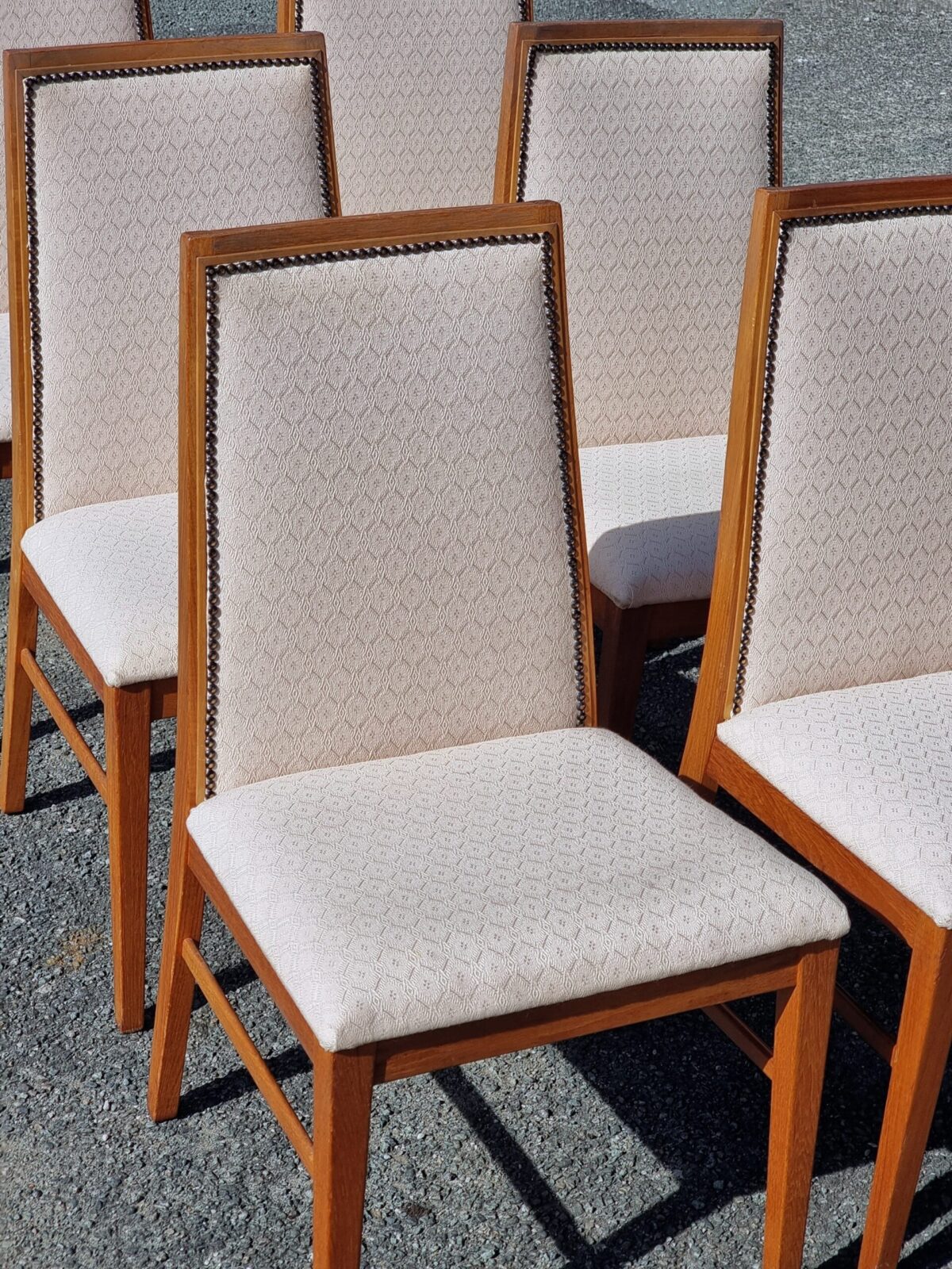 Danish Mid-Century Set of 6 Chairs, Retro Teak Set of 6 Dining Chairs by 'Dyrlund, Smith, A/S', Made in Denmark - Image 2
